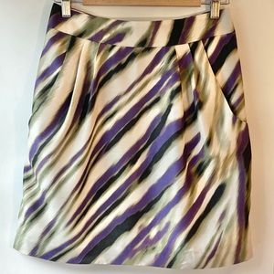 Ann Taylor Patterned Tulip Skirt with Pockets